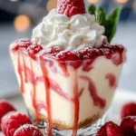 Raspberry Swirl Cheesecake Dessert First Image