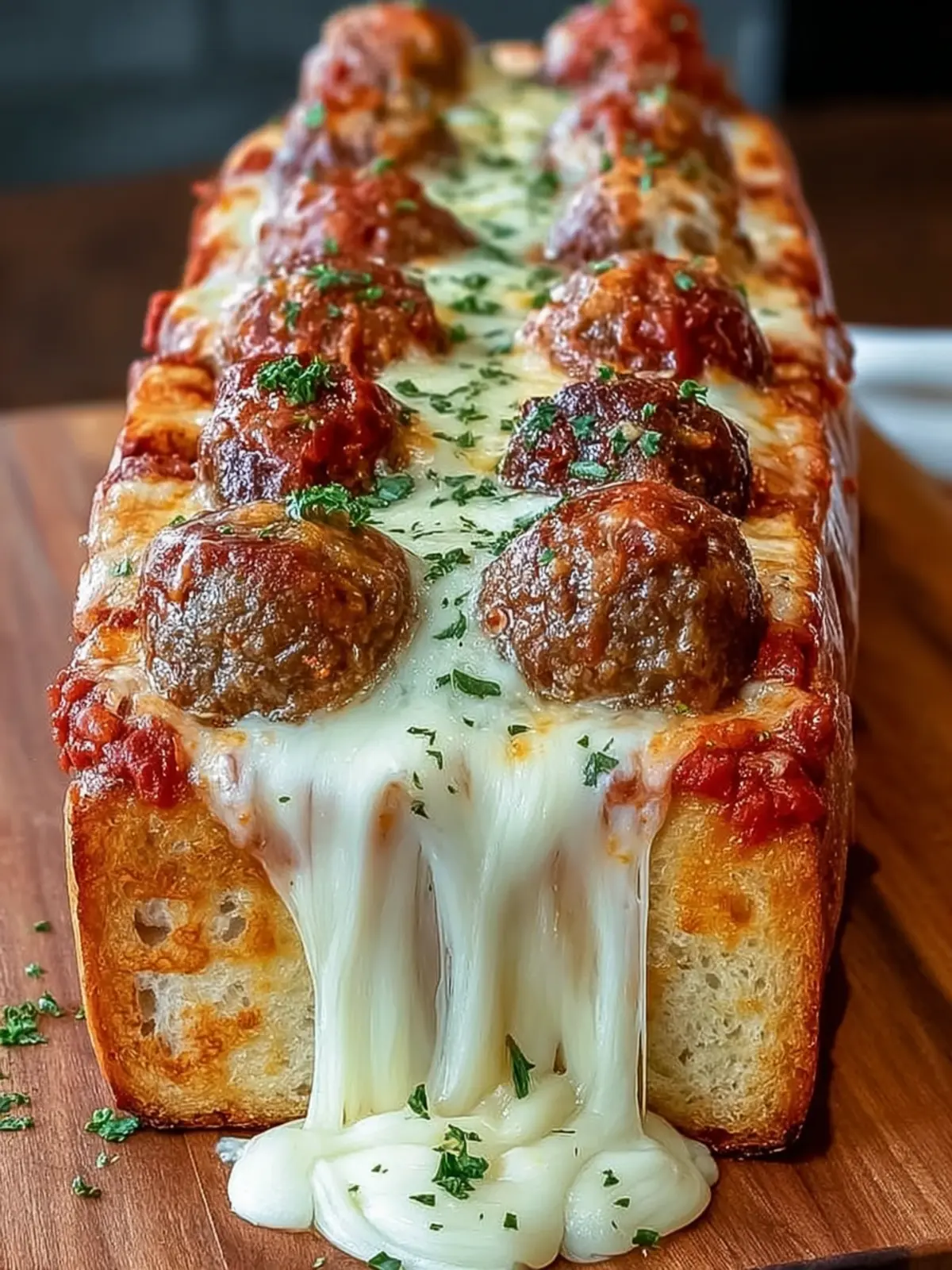 Cheesy Meatball Sub Loaf First Image