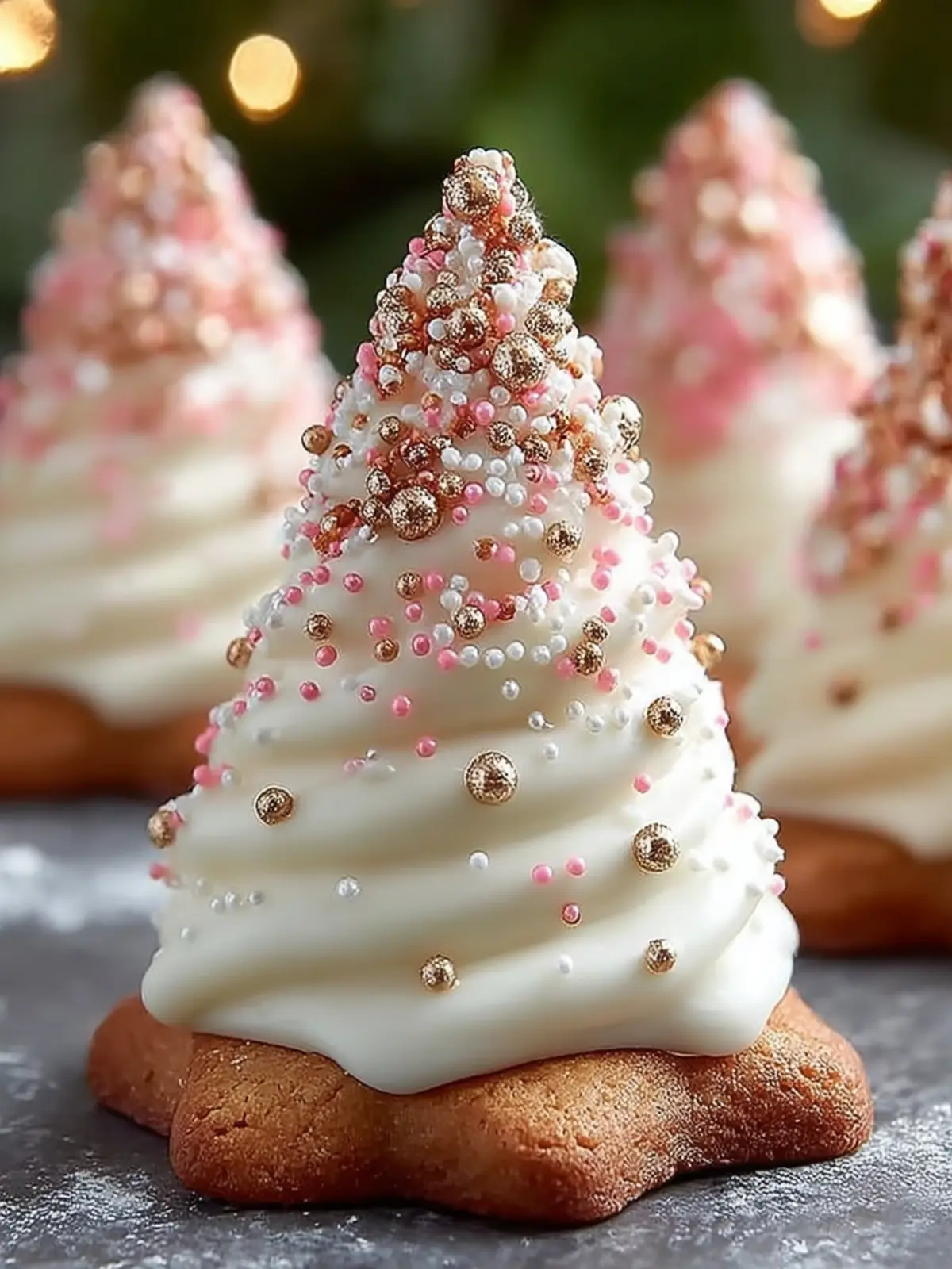 Festive Christmas Tree Cookies First Image