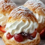 Cream-Filled Pastry Puffs Dessert First Image