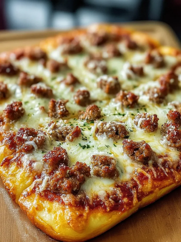 Italian Sausage Crumble Pizza First Image