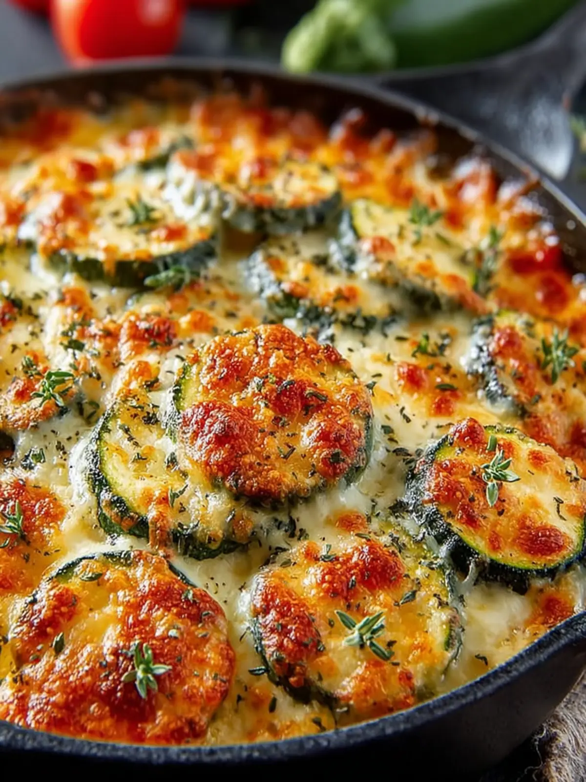 Cheesy Baked Zucchini Casserole First Image
