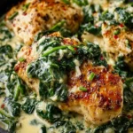 Creamy Spinach Garlic Chicken First Image