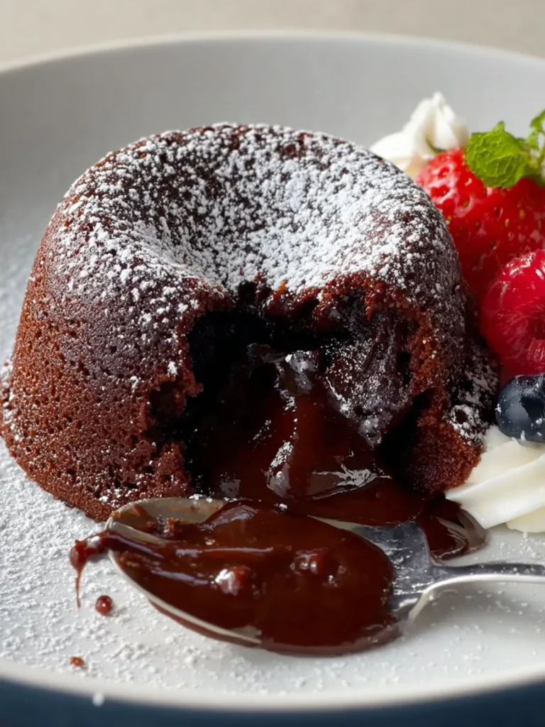 The Easiest Chocolate Lava Cake (No Egg!) First Image