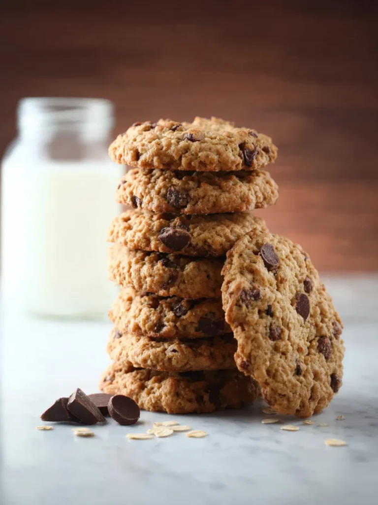 Healthy Oatmeal Chocolate Chip Cookies First Image