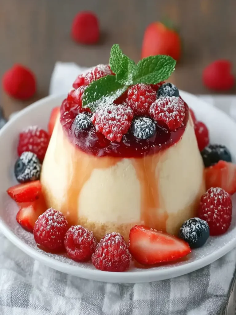 Bavarian Cream and Berries: A Dreamy Classic Dessert with a Fruity Twist First Image