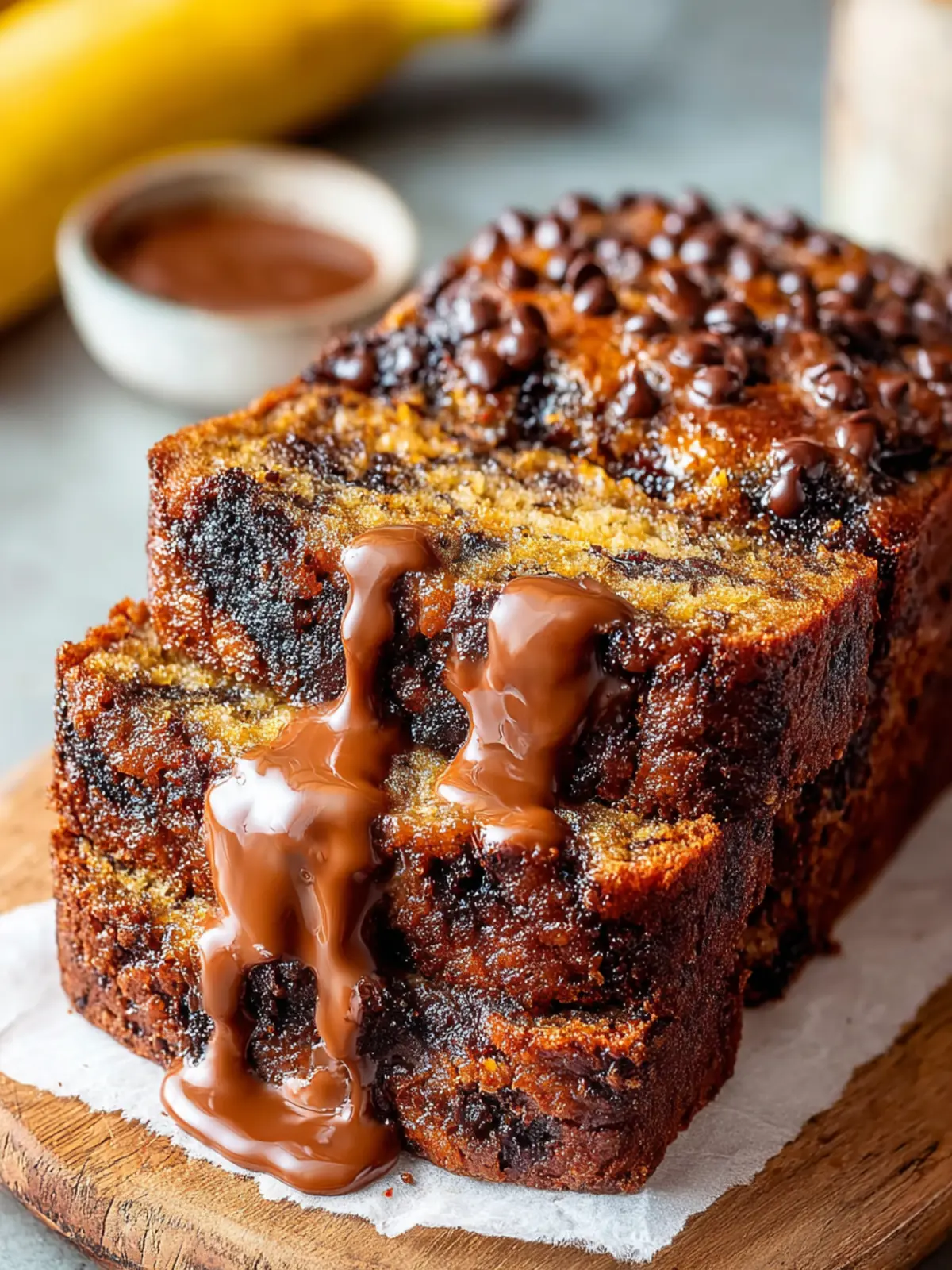 Irresistible Chocolate Chunk Banana Bread Recipe First Image
