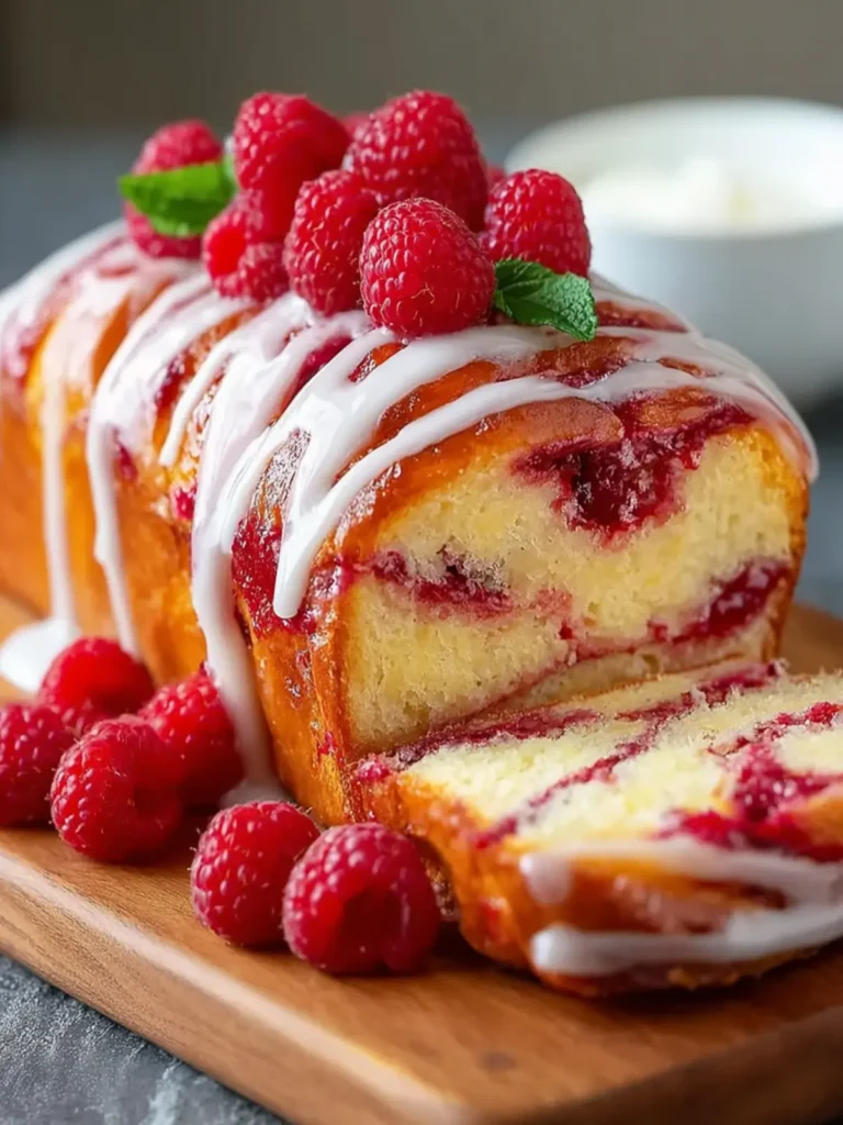 Raspberry Swirl Brioche Loaf First Image