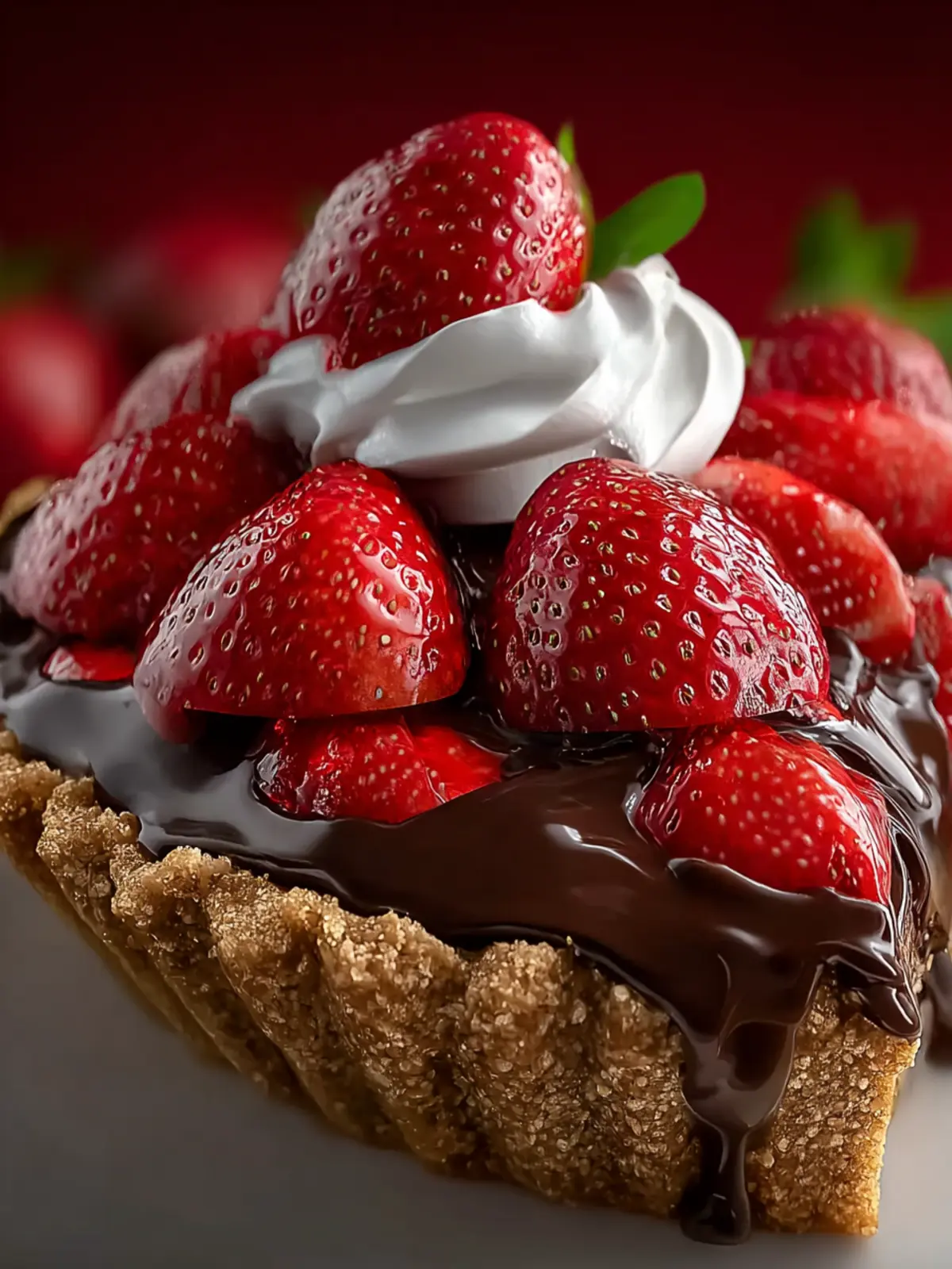 Chocolate Covered Strawberry Pie Recipe First Image