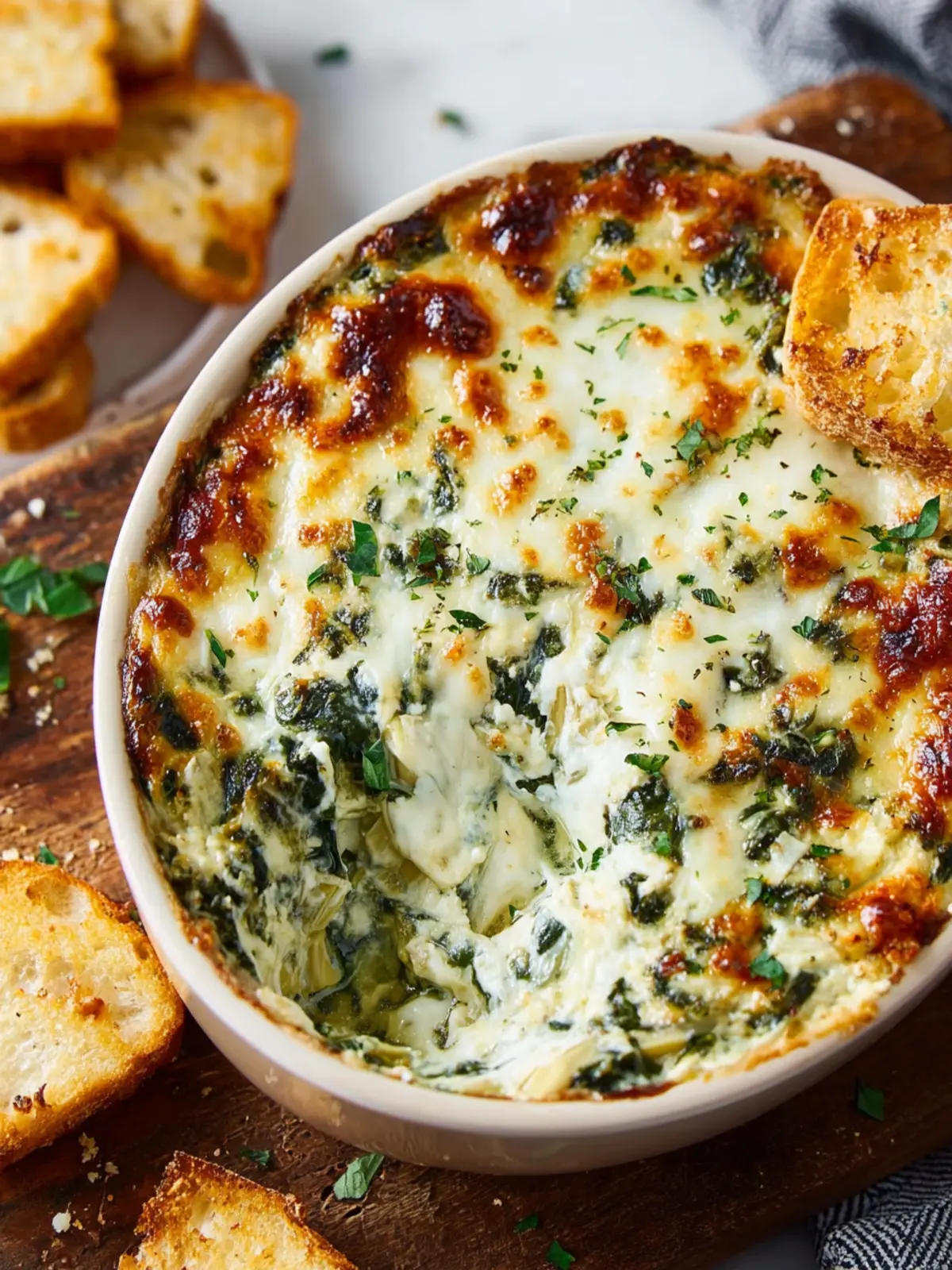 Baked Spinach Artichoke Dip First Image
