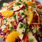 Crunchy Apple Carrot Salad with Creamy Citrus Dressing First Image