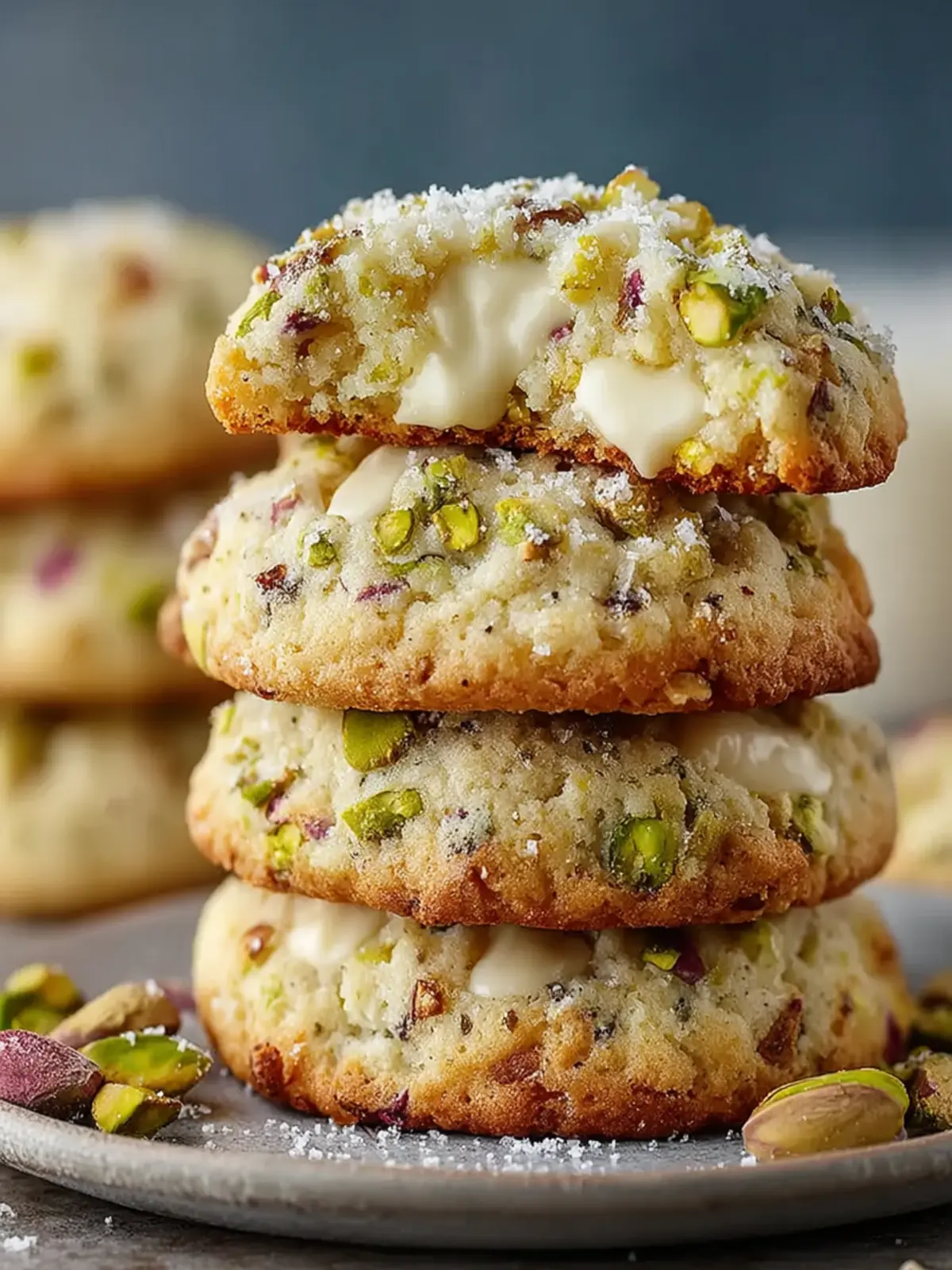 Irresistible White Chocolate Pistachio Cookies First Image
