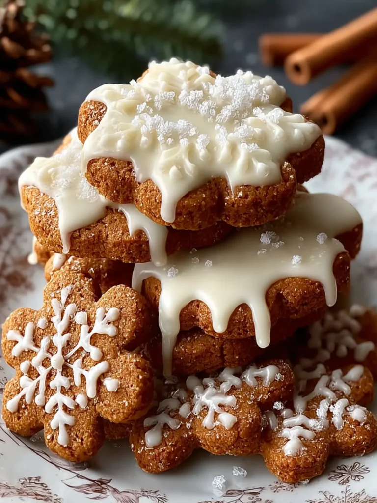 Warm Spiced Gingerbread Cookies with Sweet Icing First Image