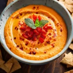 Roasted Red Pepper Hummus First Image
