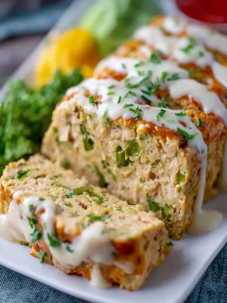 Horseradish Cheddar Chicken Meatloaf First Image
