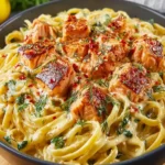 Creamy Salmon Pasta First Image