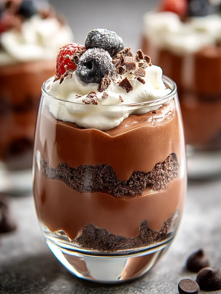 Irresistible Creamy Chocolate Parfait (No Bake) Recipe First Image
