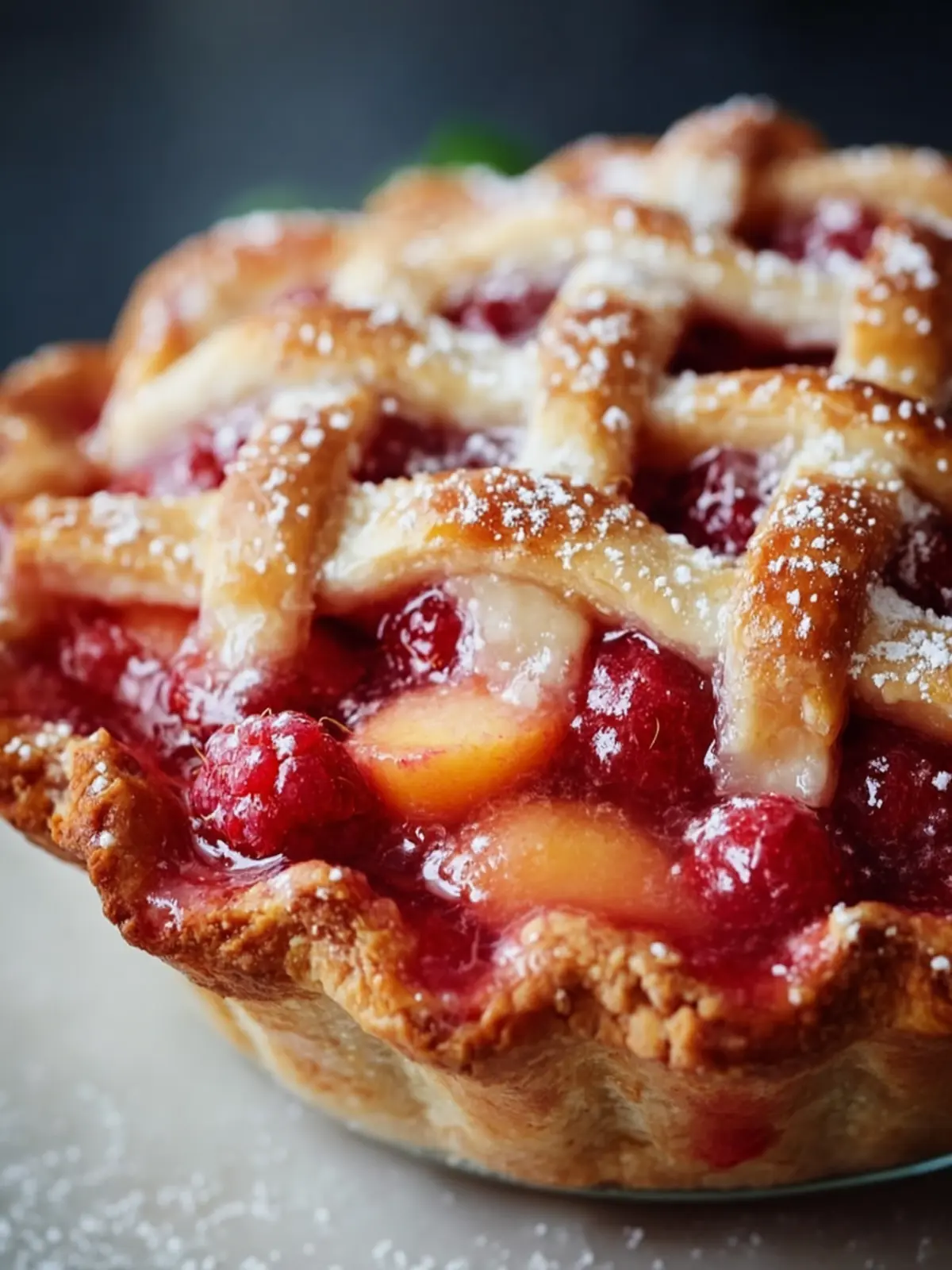 Peach Raspberry Pie First Image