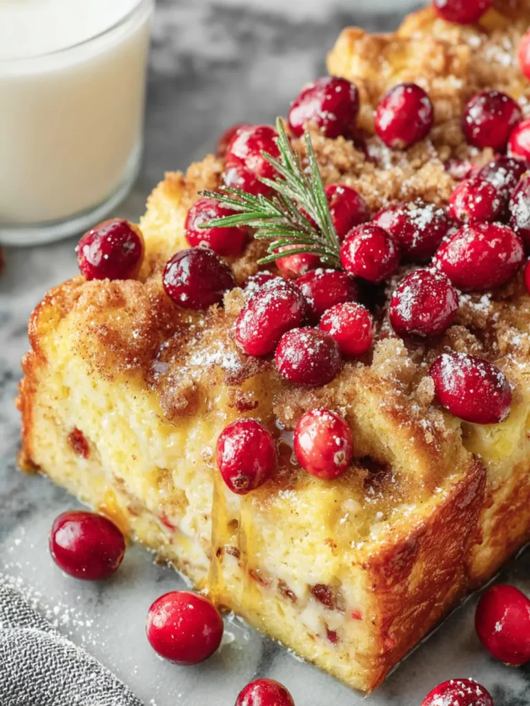Cranberry Orange French Toast Casserole First Image