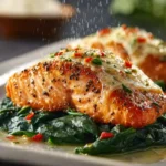 Baked Salmon with Spinach First Image