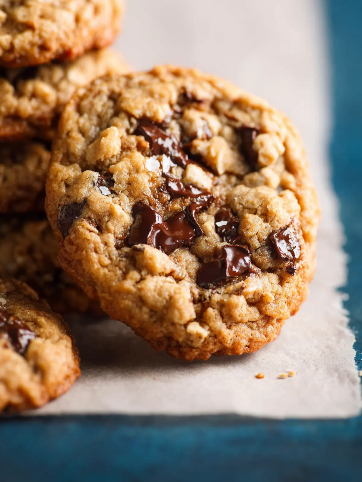 Chewy Oatmeal Chocolate Chip Cookies First Image