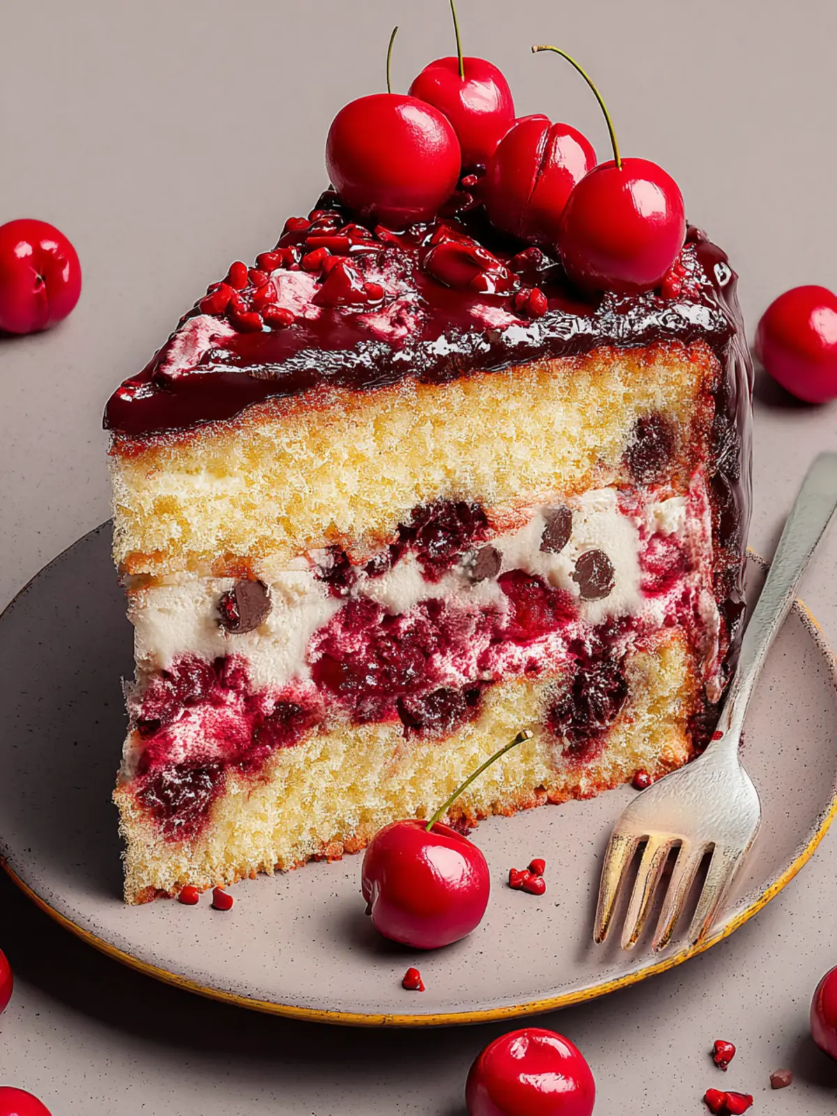 Irresistible Cherry Chip Cake Recipe for Sweet Moments First Image