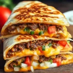 Delicious Quesadilla Burger: A Cheesy Twist on Classic First Image