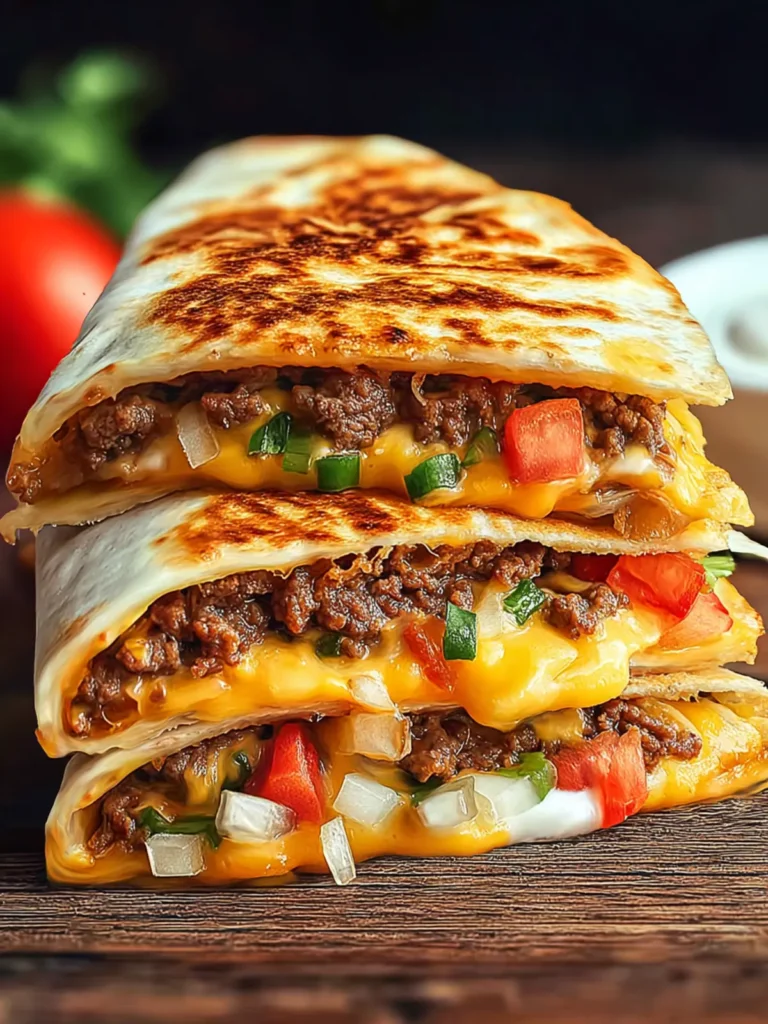 Delicious Quesadilla Burger: A Cheesy Twist on Classic First Image