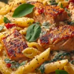Creamy Tuscan Salmon Penne First Image