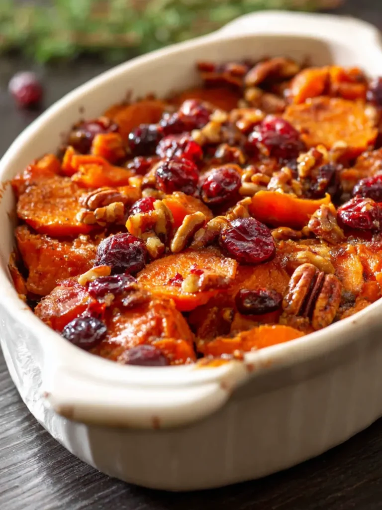 Cranberry Pecan Sweet Potato Bake First Image