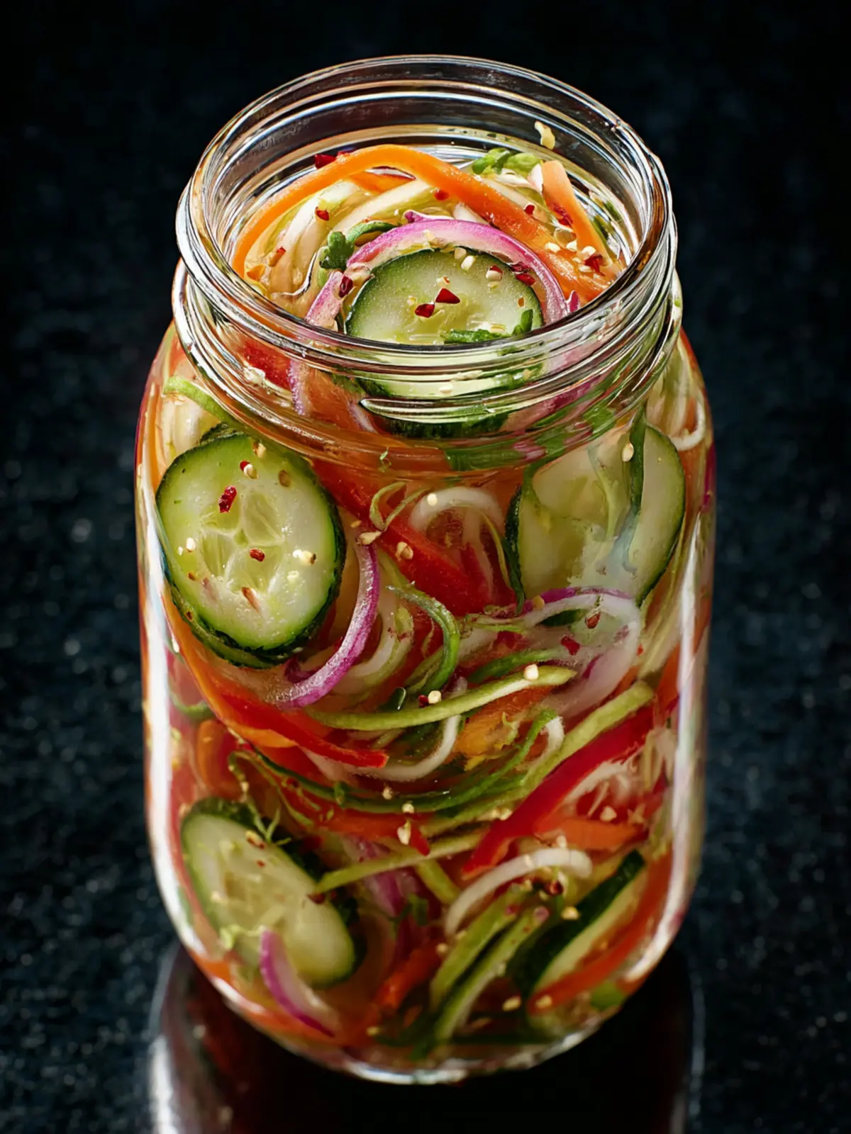 Quick Fridge Pickled Vegetables First Image