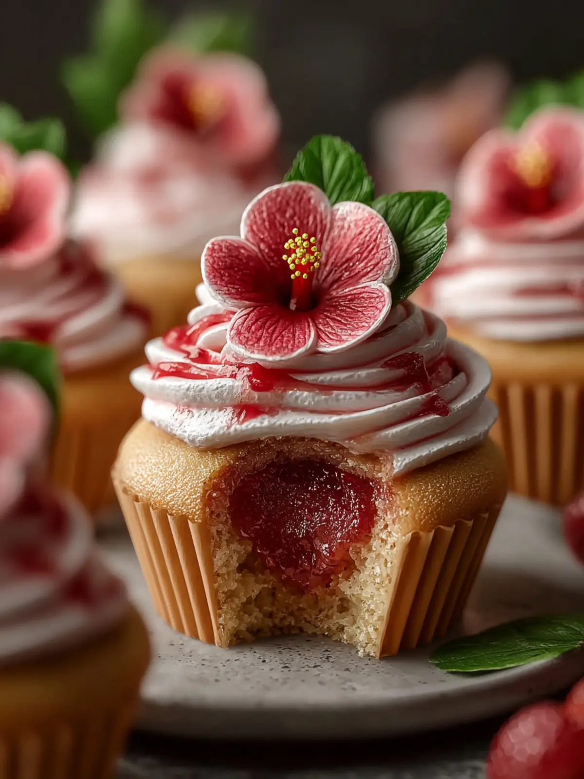 Mini Hawaiian Guava Cake Cupcakes: A Tropical Delight! First Image