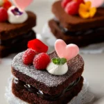 Irresistible Mini Chocolate Heart Cakes – Perfect for Valentine’s First Image