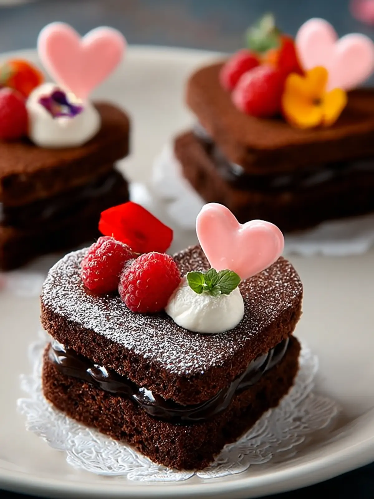 Irresistible Mini Chocolate Heart Cakes – Perfect for Valentine’s First Image