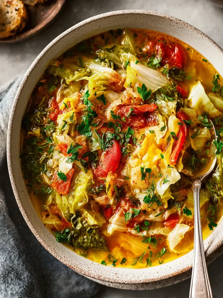 Garlicky Cabbage Soup First Image