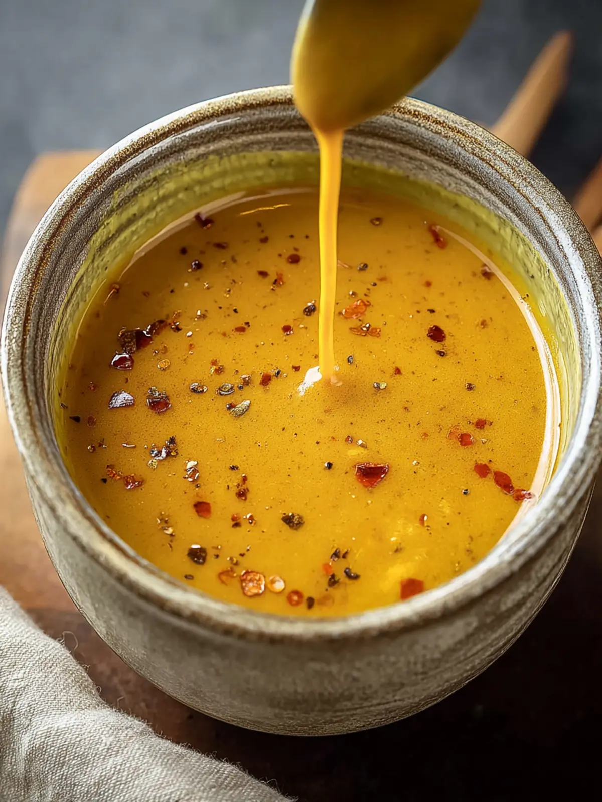 Easy Hot Honey Mustard Sauce (Spicy Dressing Recipe) First Image
