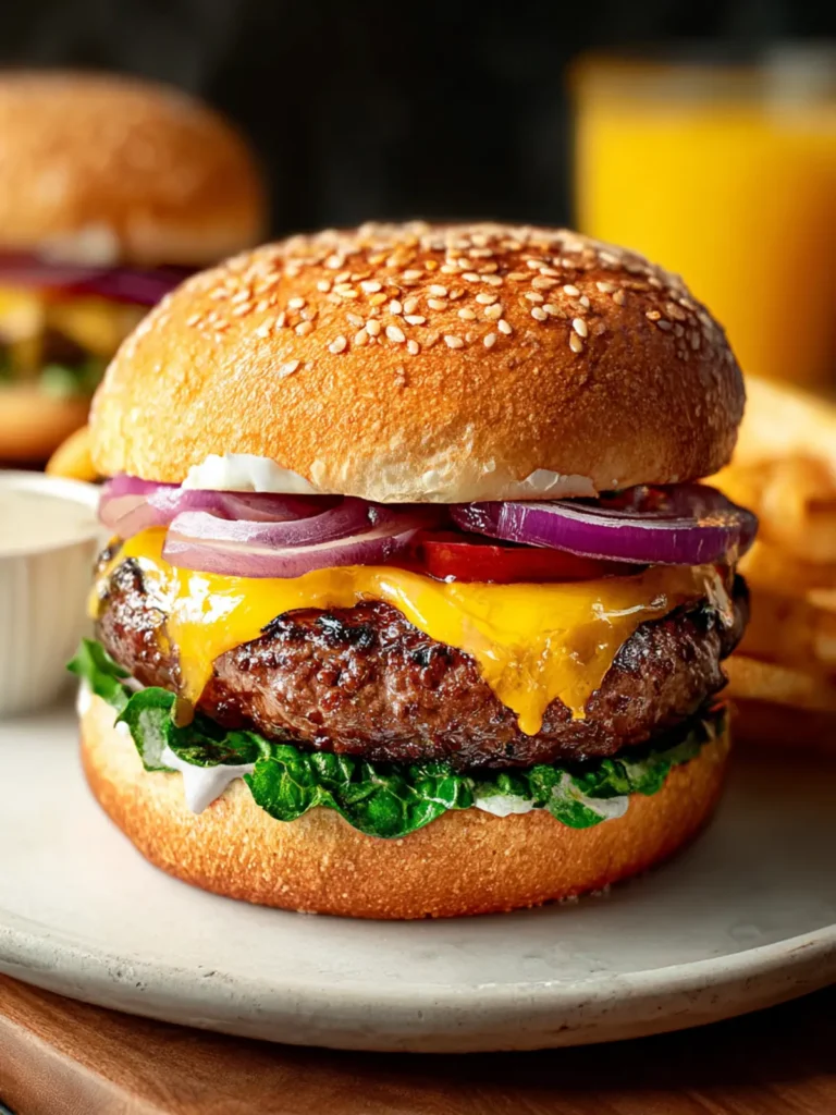 Irresistible Homemade Hamburgers: Grill Like a Pro! First Image