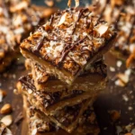 Healthier No Bake Samoas Cookie Bars First Image