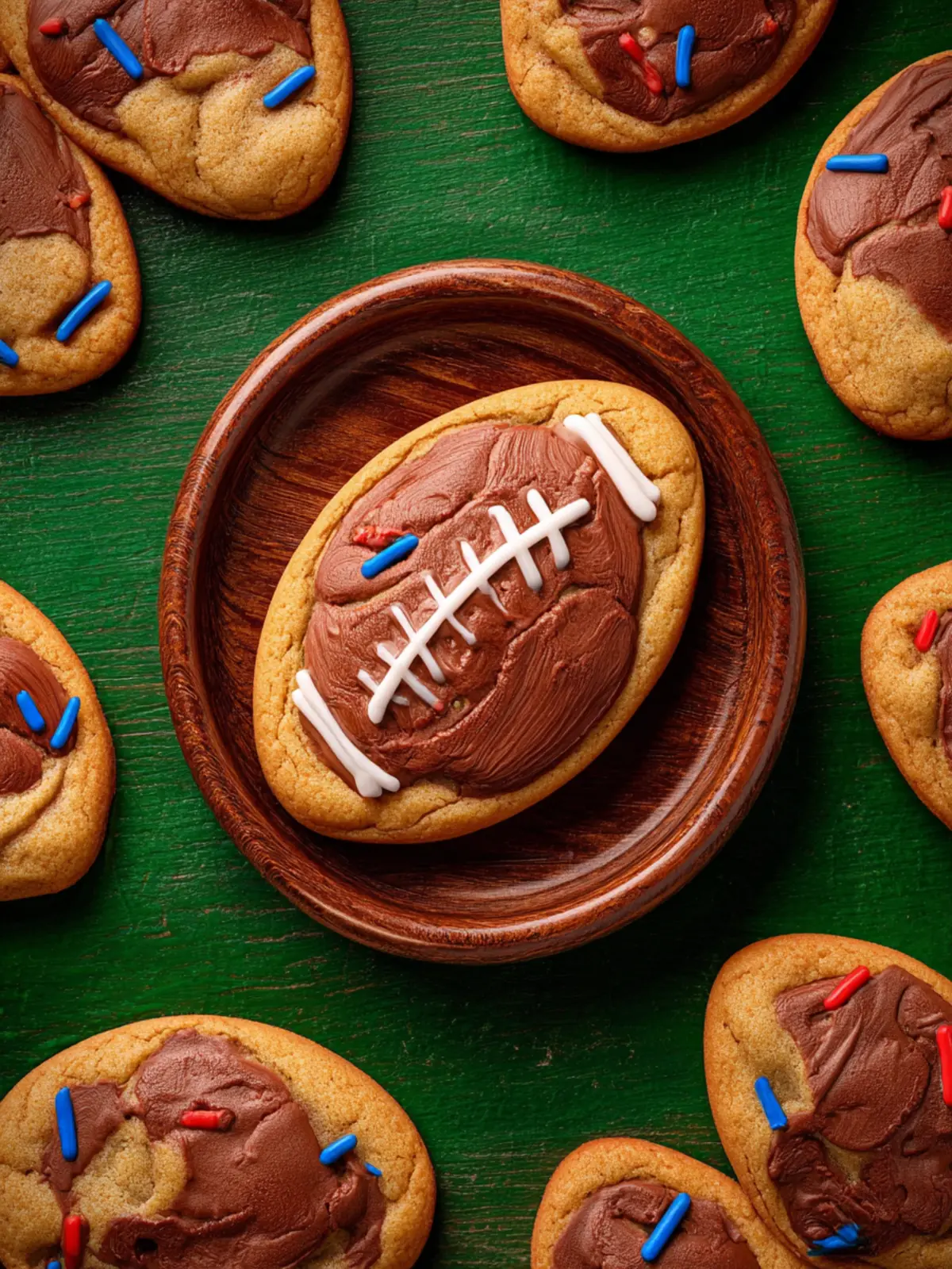 Easy Football Cookies First Image