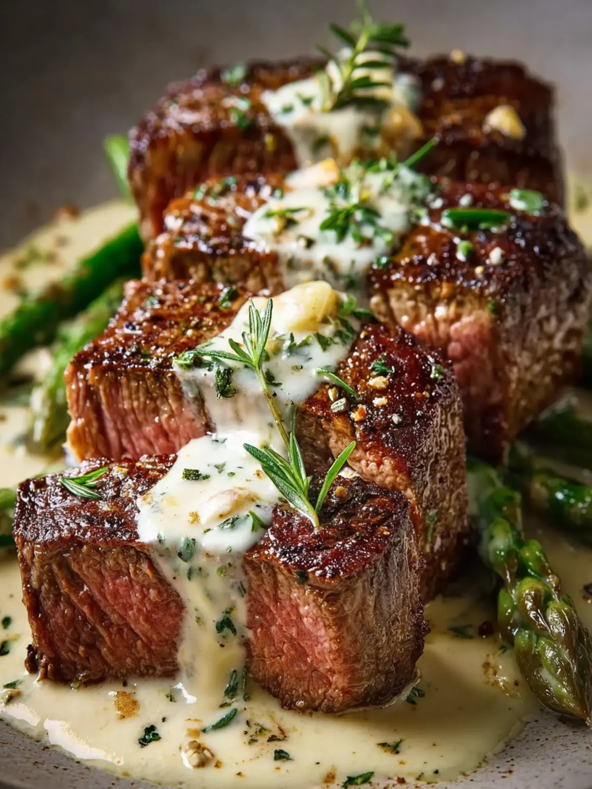 Garlic Butter Steak With Parmesan Cream Sauce First Image