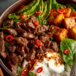 Hot Honey Beef Bowls First Image