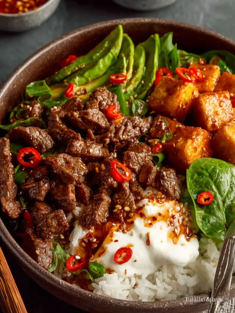 Hot Honey Beef Bowls First Image