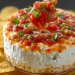 Layered Cream Cheese and Salsa Dip First Image