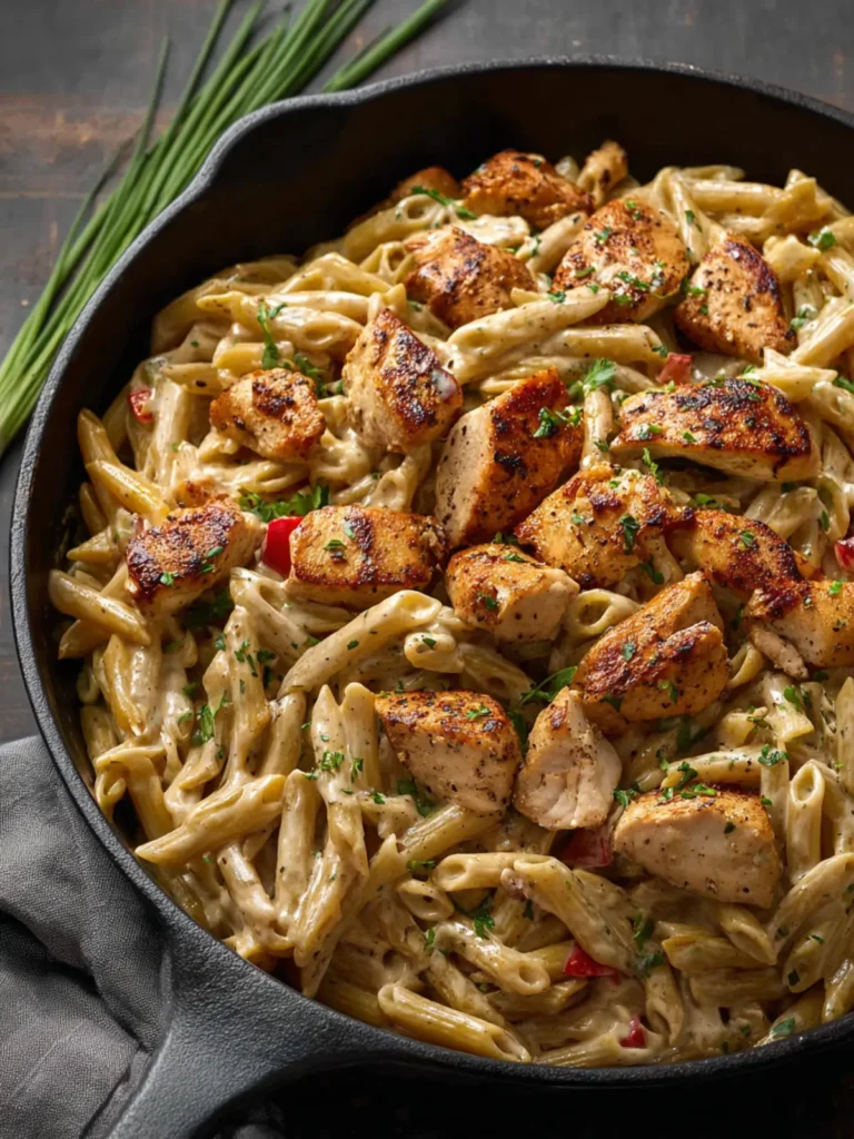 One Pot Creamy Cajun Ranch Chicken Pasta First Image