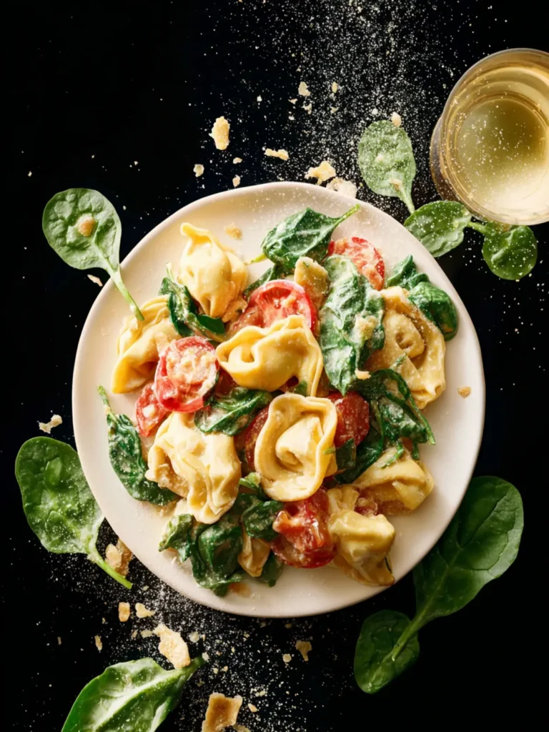 Spinach and Tomato Tortellini First Image