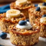 Banana Baked Oatmeal Cups With Greek Yogurt First Image