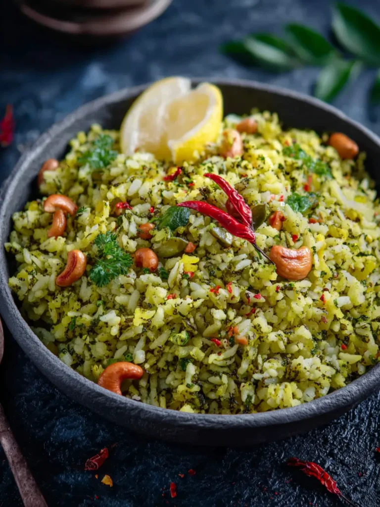 Green Poha Recipe (Hariyali Poha) First Image