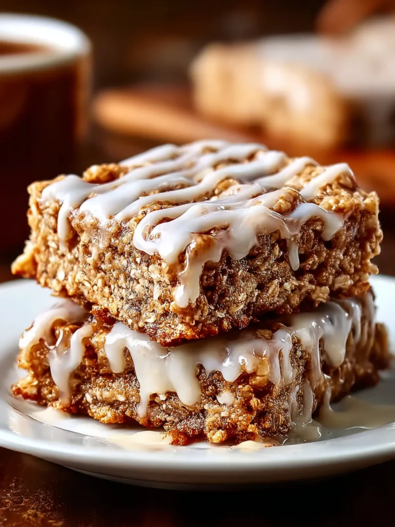 Irresistible Cinnamon Roll Oatmeal Bars Recipe to Savor First Image