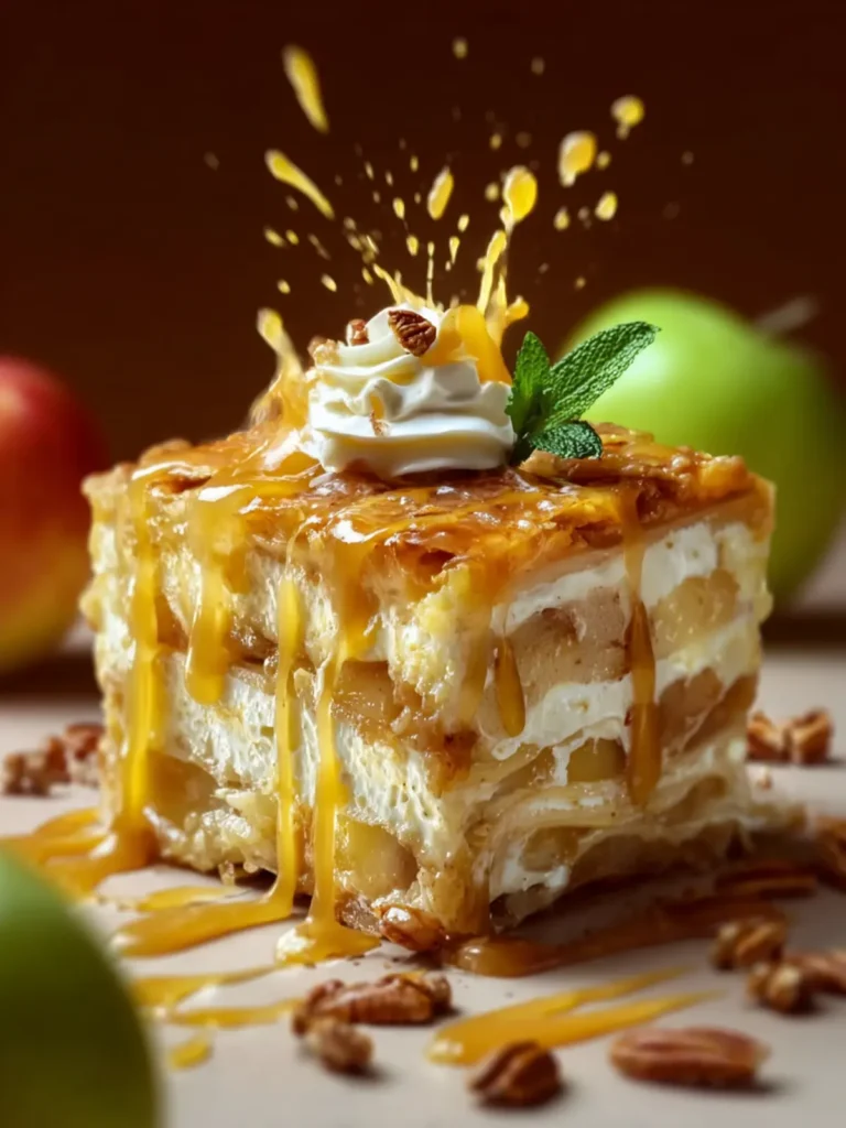 No Bake Apple Pie Lasagna First Image