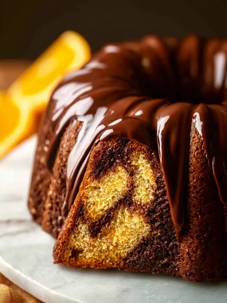 Orange Chocolate Bundt Cake (ganache glaze) First Image